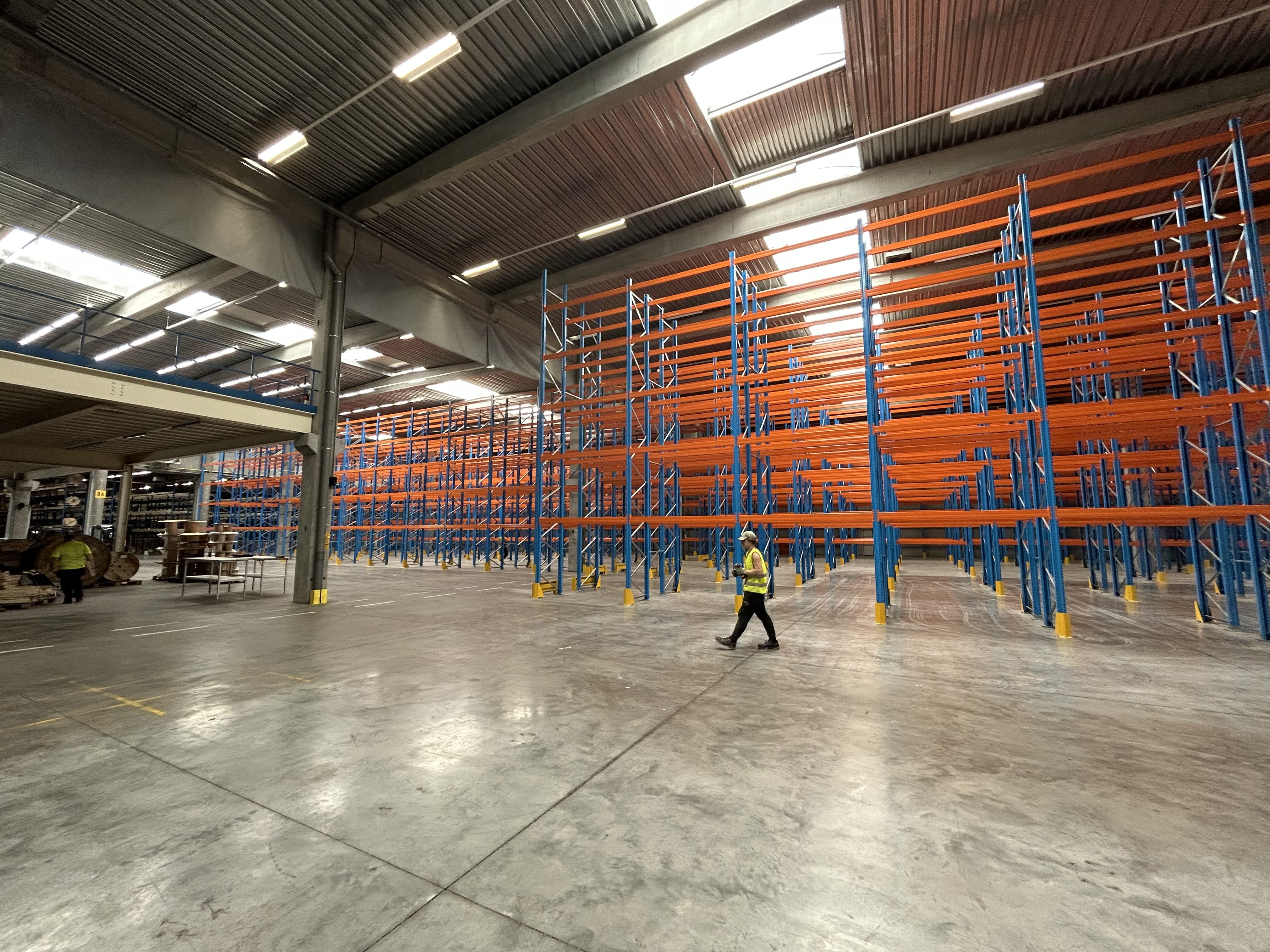 Paletové regály v provozu